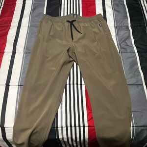 Lost Brown Sweatpants with Elastic Waistband